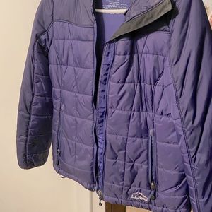 LL Bean XS 2 tone Purple Puffer Jacket